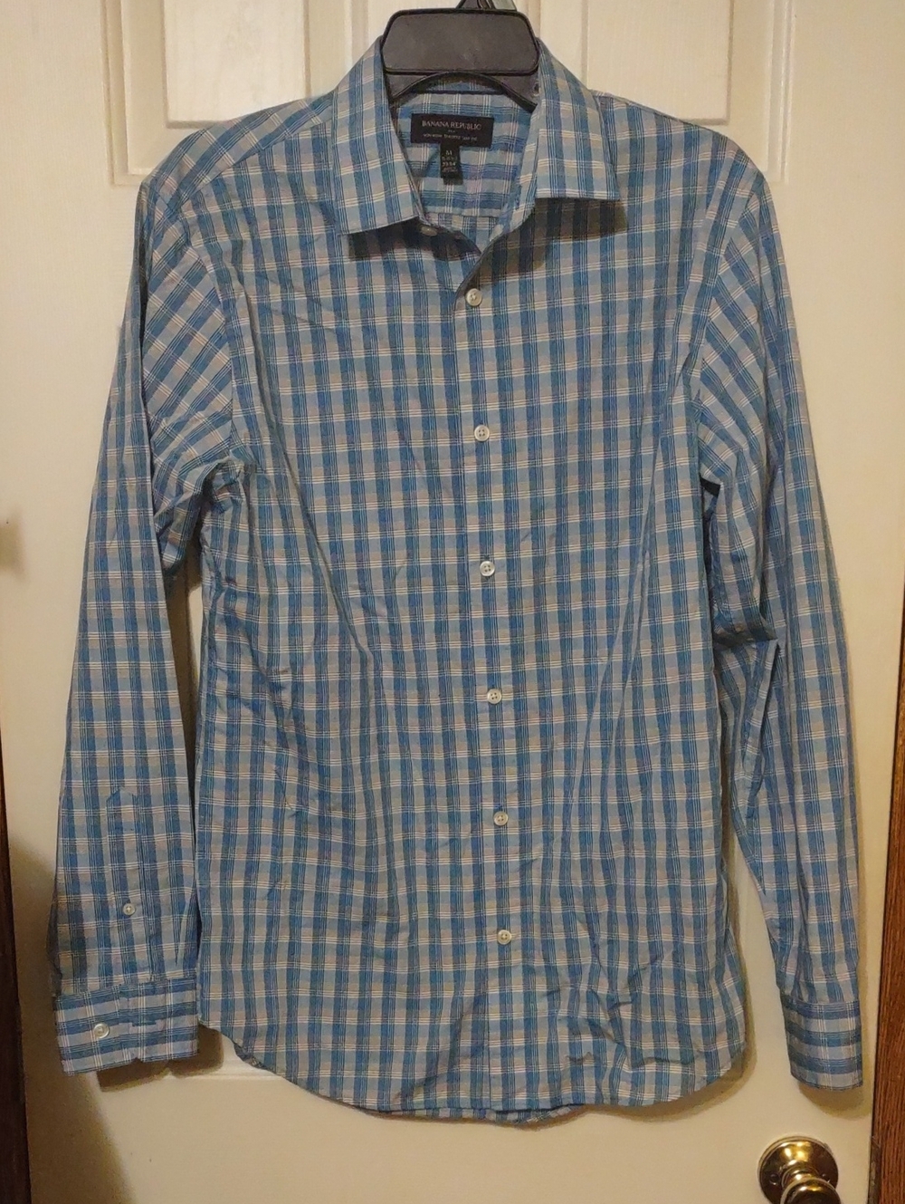Men's Banana Republic Button Down Size Med Slim Fit